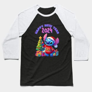 Happy New Year Stitch Baseball T-Shirt